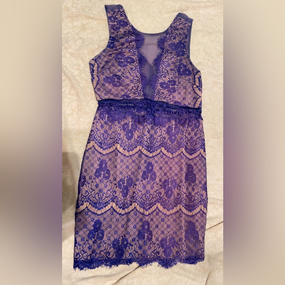 Lush Women’s Purple Lace Dreas Sz L